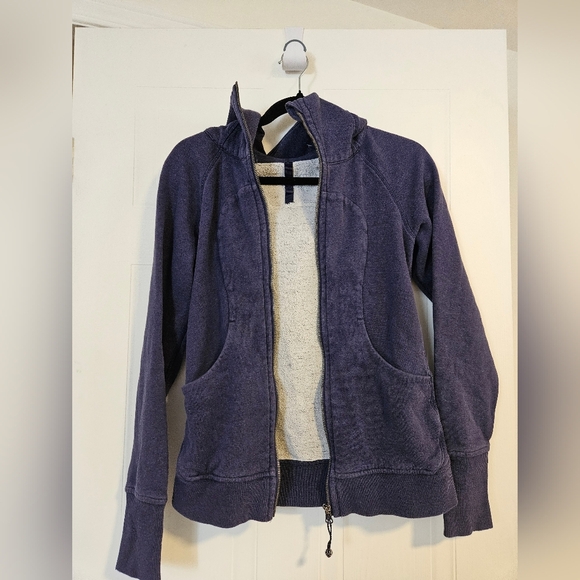 Lululemon womens size 4 Scuba Full-Zip hoodie navy blue long sleeve - Picture 7 of 7